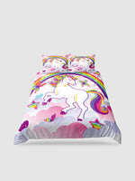 parure de lit licorne 90x190 - 135x200cm