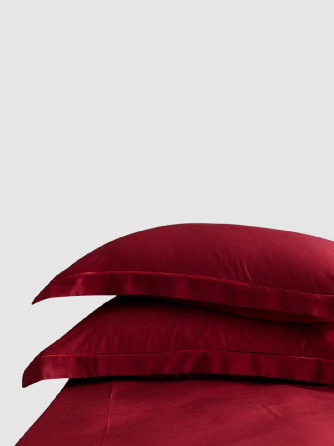 Taie d'oreiller en soie de murier 50x70 - Cover Housse Rouge