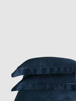 Taie d'oreiller en soie de murier 50x75 - Cover Housse Bleu