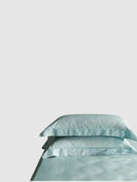 Taie d'oreiller en soie de murier 50x90 - Cover Housse Turquoise