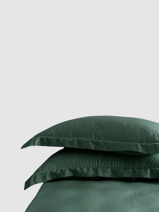Taie d'oreiller en soie de murier 50x90 - Cover Housse Vert