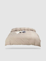 housse de couette tibétaine 220x220 - Beige