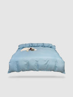 housse de couette tibétaine 160x210 - Bleu