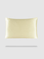 housse de coussin soie de murier 50x70 - Beige