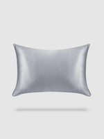 housse de coussin soie de murier 50x70 - Gris argent