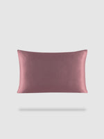housse de coussin soie de murier 50x70 - Marron