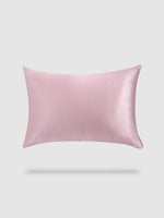 housse de coussin soie de murier 50x70 - Rose