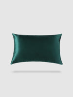 housse de coussin soie de murier 50x70 - Vert