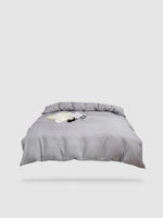 housse de couette tibétaine 220x220 - Gris clair