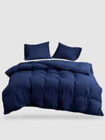 housse de couette 100 microfibre Bleu