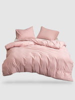 housse de couette 100 microfibre Rose