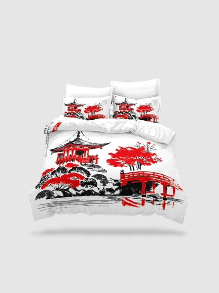 housse de couette style japonais 200x200 - Motif 3