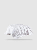 housse de couette 200x200 satin de coton Blanc