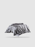 housse de couette 200x200 satin de coton Gris