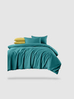 housse de couette haut de gamme 220x240 - Turquoise clair
