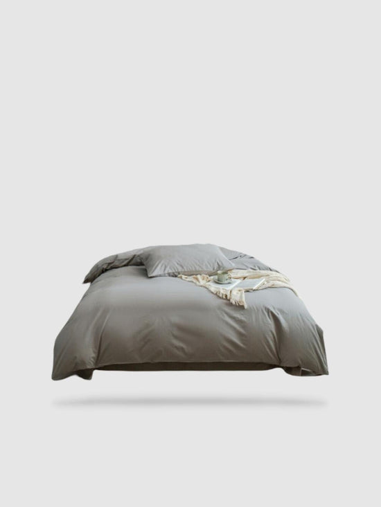 housse de couette 100% coton égyptien 150x200 - Gris