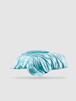 housse de couette coton satin Bleu ciel