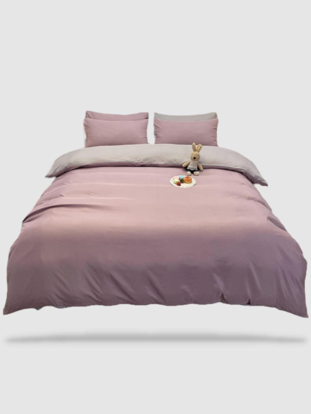 Basic Housse de couette 220x220 Magenta, Je commande !