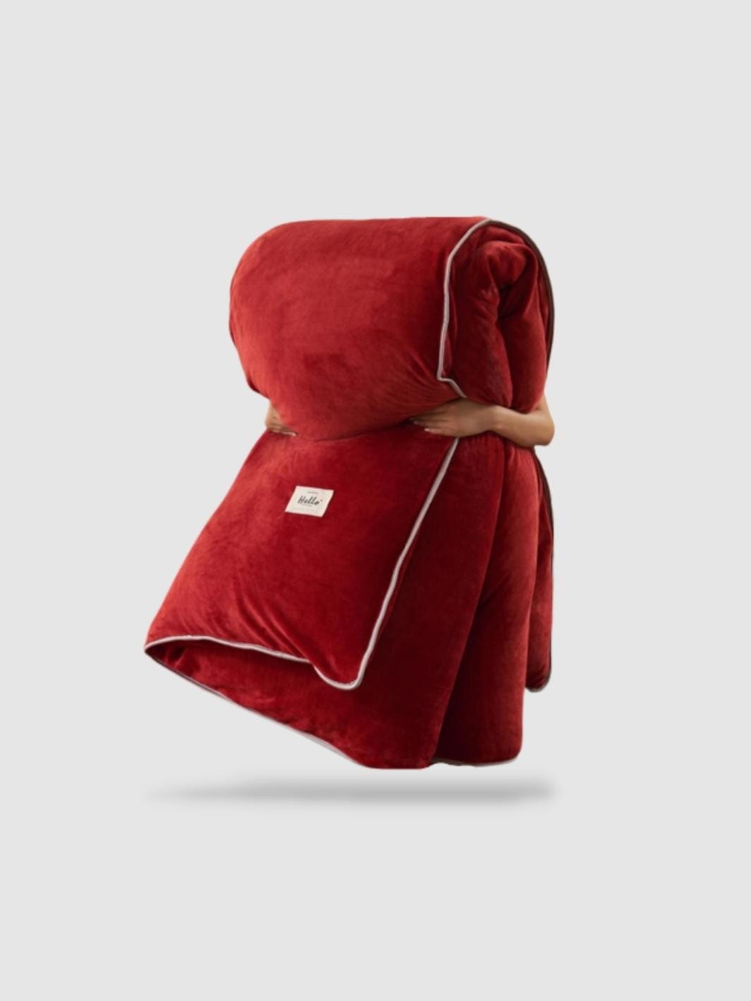 housse de couette polaire 180x220 - Rouge