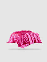 housse de couette satin de coton 150x200 - Rose bonbon