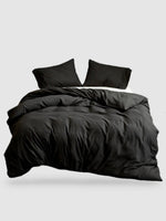 housse de couette en microfibre 220x240 - Noir