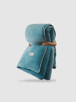 housse de couette polaire 220x240 - Bleu ciel
