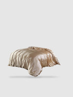 housse de couette soie Beige