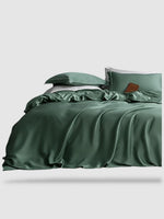 Housse de couette en soie naturelle 150x200 - Vert