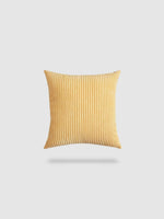 housse de coussin 55x55 cm jaune velours Or