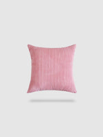 housse de coussin en Velours côtelé 55x55 - Rose bonbon