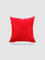 housse de coussin en Velours côtelé 55x55 - Rouge