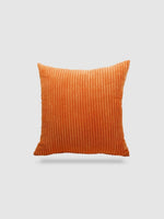 housse de coussin en Velours côtelé 55x55 - Rouille