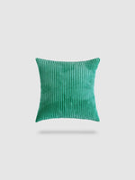 housse de coussin en Velours côtelé 55x55 - Vert