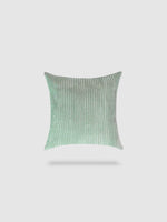 housse de coussin en Velours côtelé 55x55 - Vert pastel