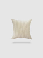 housse de coussin en Velours côtelé 65x65 - Beige