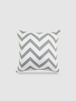 housse de coussin blanche coton 70x70 / Gris