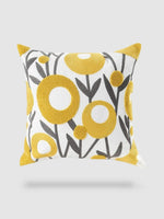 housse de coussin brodée florale 45x45 - Motif 11