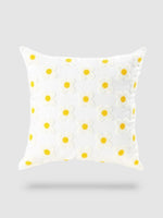 housse de coussin brodée florale 45x45 - Motif 2