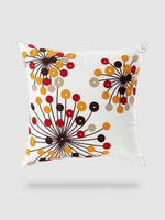 housse de coussin brodée florale 45x45 - Motif 9