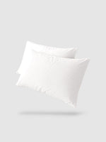 housse de coussin 100% coton 45x45 2 pièces - Blanc