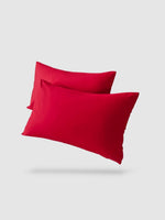 housse de coussin 100% coton 45x45 2 pièces - Rouge