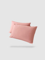 housse de coussin 100% coton 45x45 2 pièces - Saumon