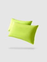housse de coussin 100% coton 45x45 2 pièces - Vert clair