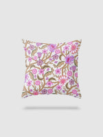 housse de coussin en lin à fleurs 45x45 - motif 13