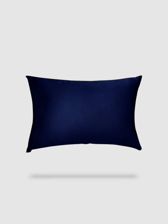 Housse de Coussin 45x45cm Royal en Soie Bleu