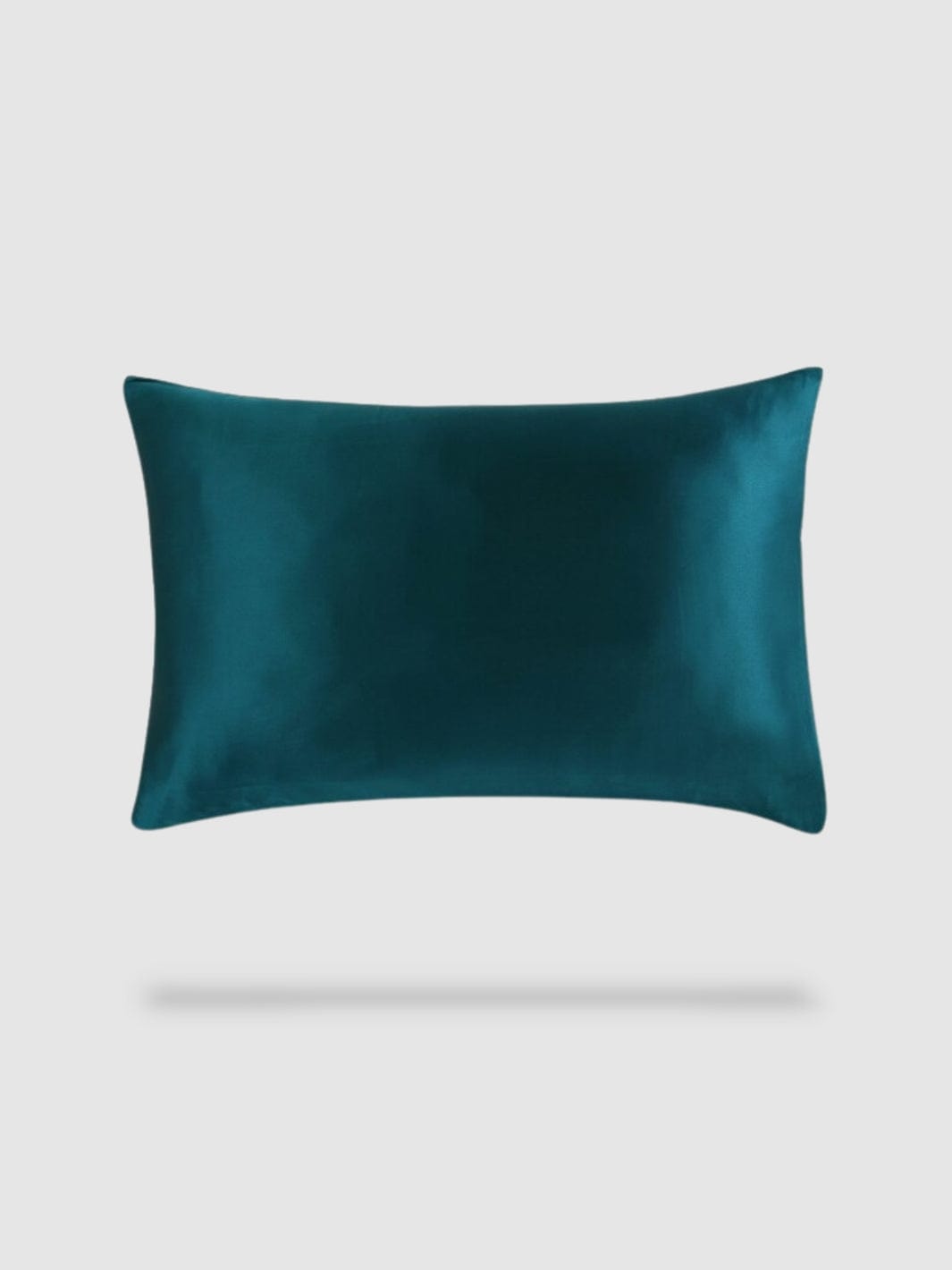 housse de coussin soie de murier 40x60 - Bleu turquoise