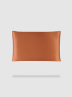 housse de coussin soie de murier 40x60 - Orange