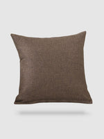 housse de coussin en Coton de lin 40x40 - Marron