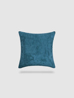 housse de coussin en velours côtelé 40x40 - Bleu jean