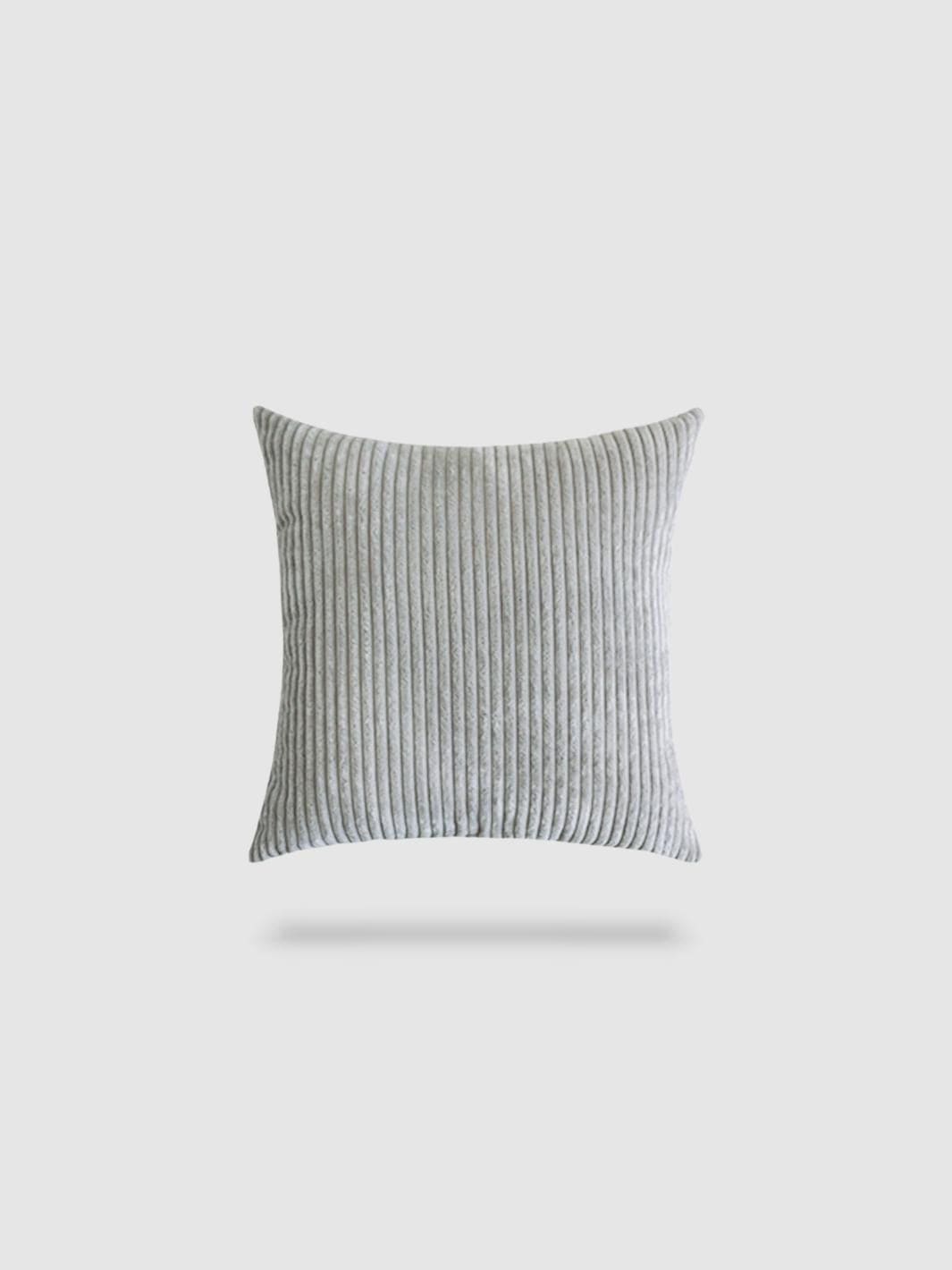 housse de coussin en velours côtelé 40x40 - Gris